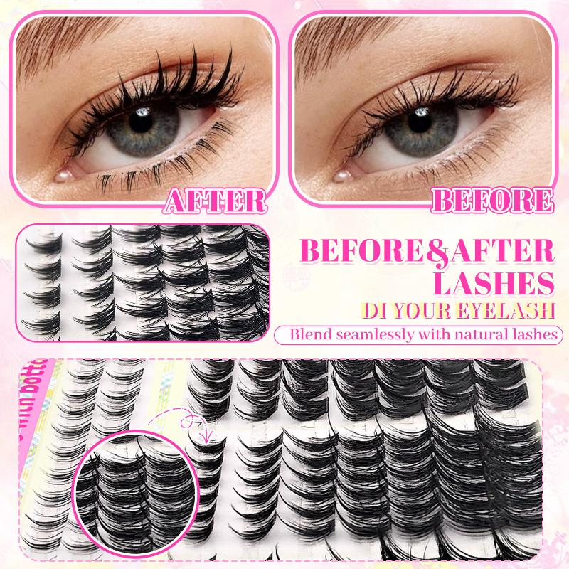 Eyelash Extension Individual - Набор пучковых ресниц для наращивания 10-16