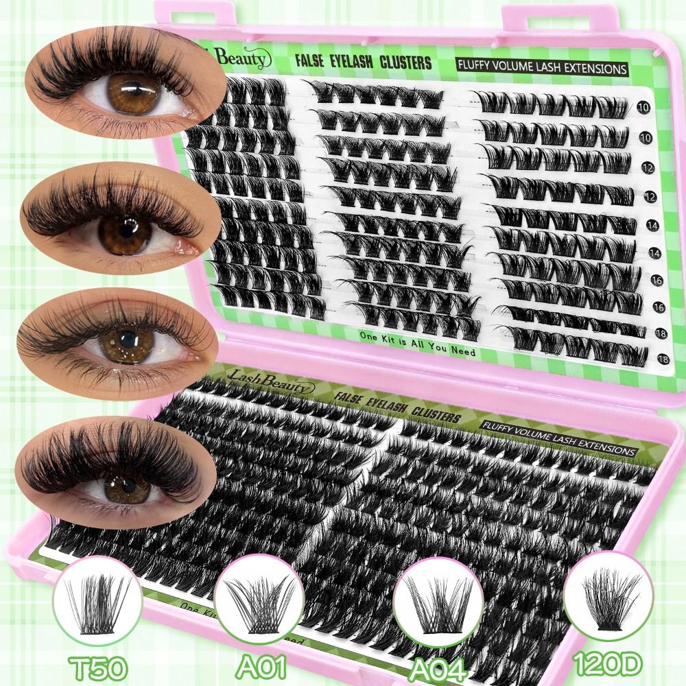 Eyelash Extension Cluster - Накладные ресницы Natural Look: 3D-эффект, имитация