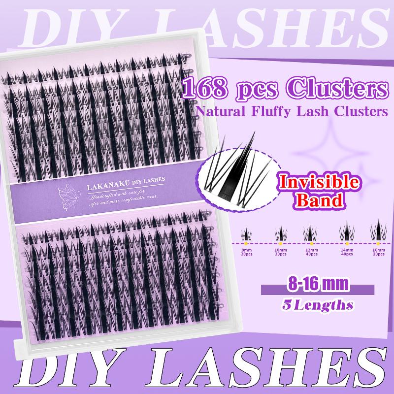 Eyelash Extension Individual - Натуральные накладные ресницы-пучки для легкого и