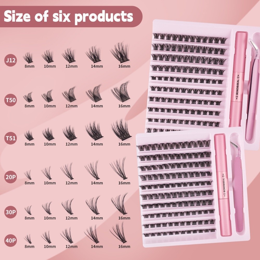Eyelash Extension Cluster - Высококачественные накладные ресницы для самостоятельного наращивания: