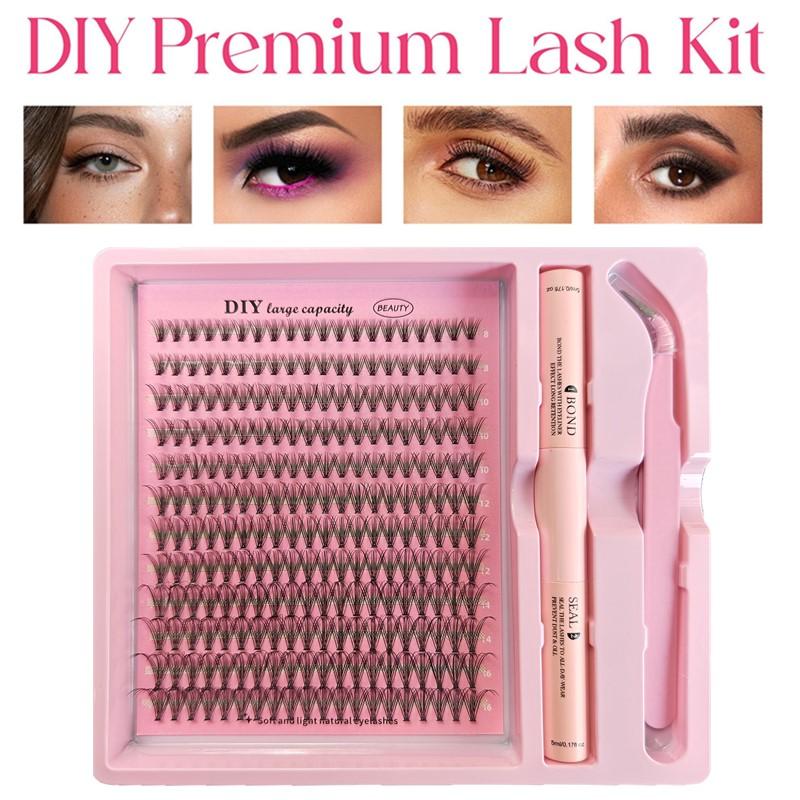 Eyelash Extension Home Service - Набор для самостоятельного наращивания ресниц: отдельные