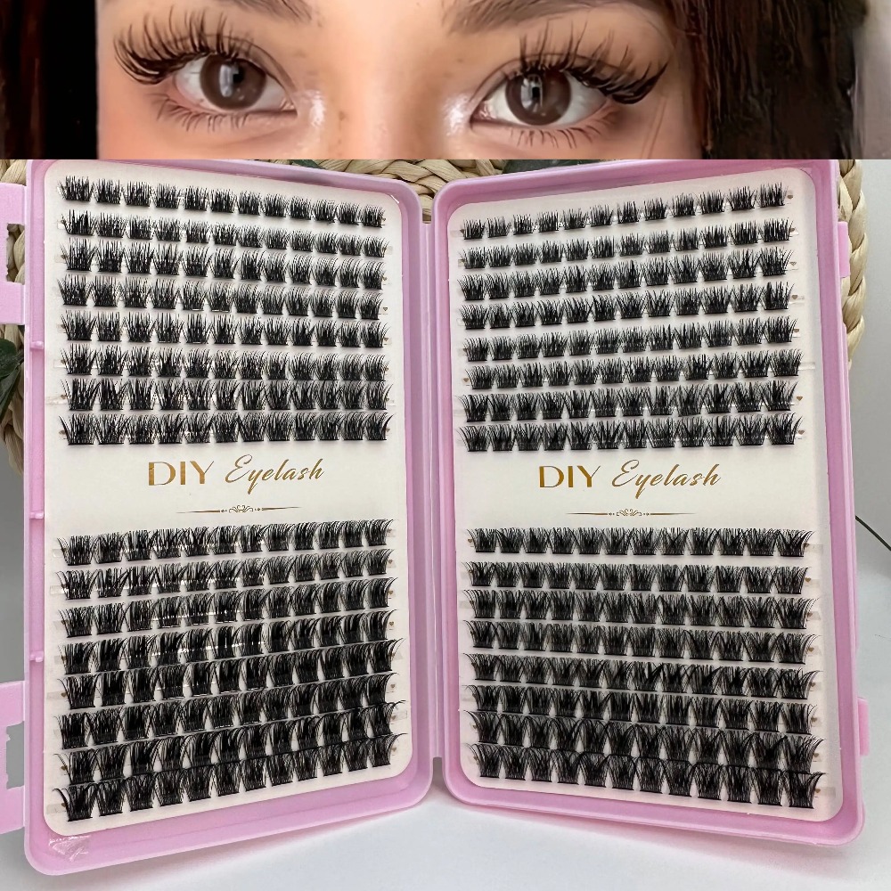 Eyelash Extension Home Service - Набор из 384 индивидуальных пучковых ресниц