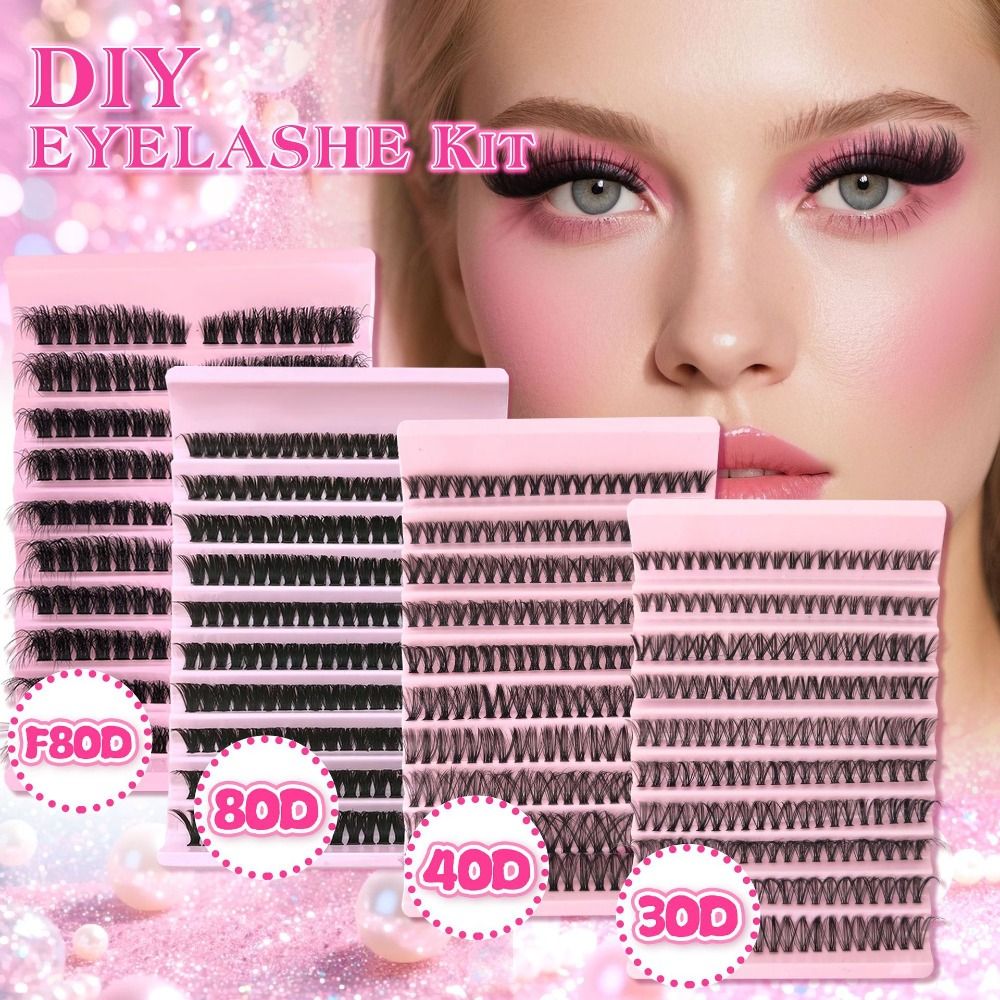 Eyelash Extension Cluster - Натуральные накладные ресницы в стиле Wispy: