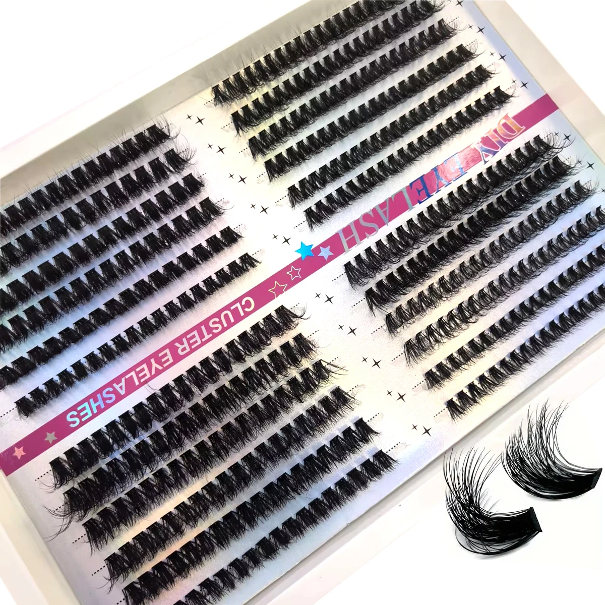 Eyelash Extension Home Service - Набор пучковых ресниц AMSDCN 30P-100P Mix