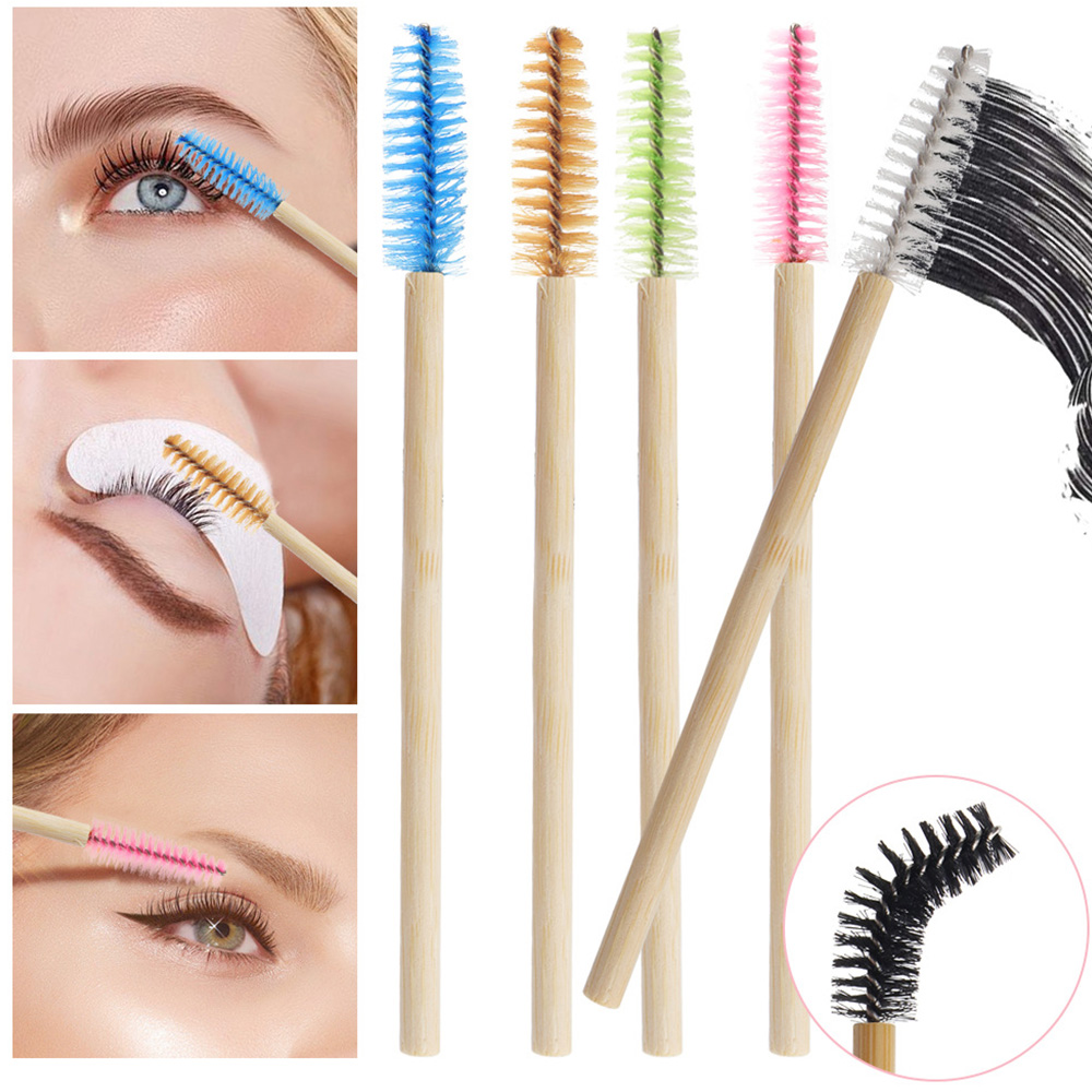 50/100 шт. бамбуковых щеточек  – обзор и цена Eyelash Extension London