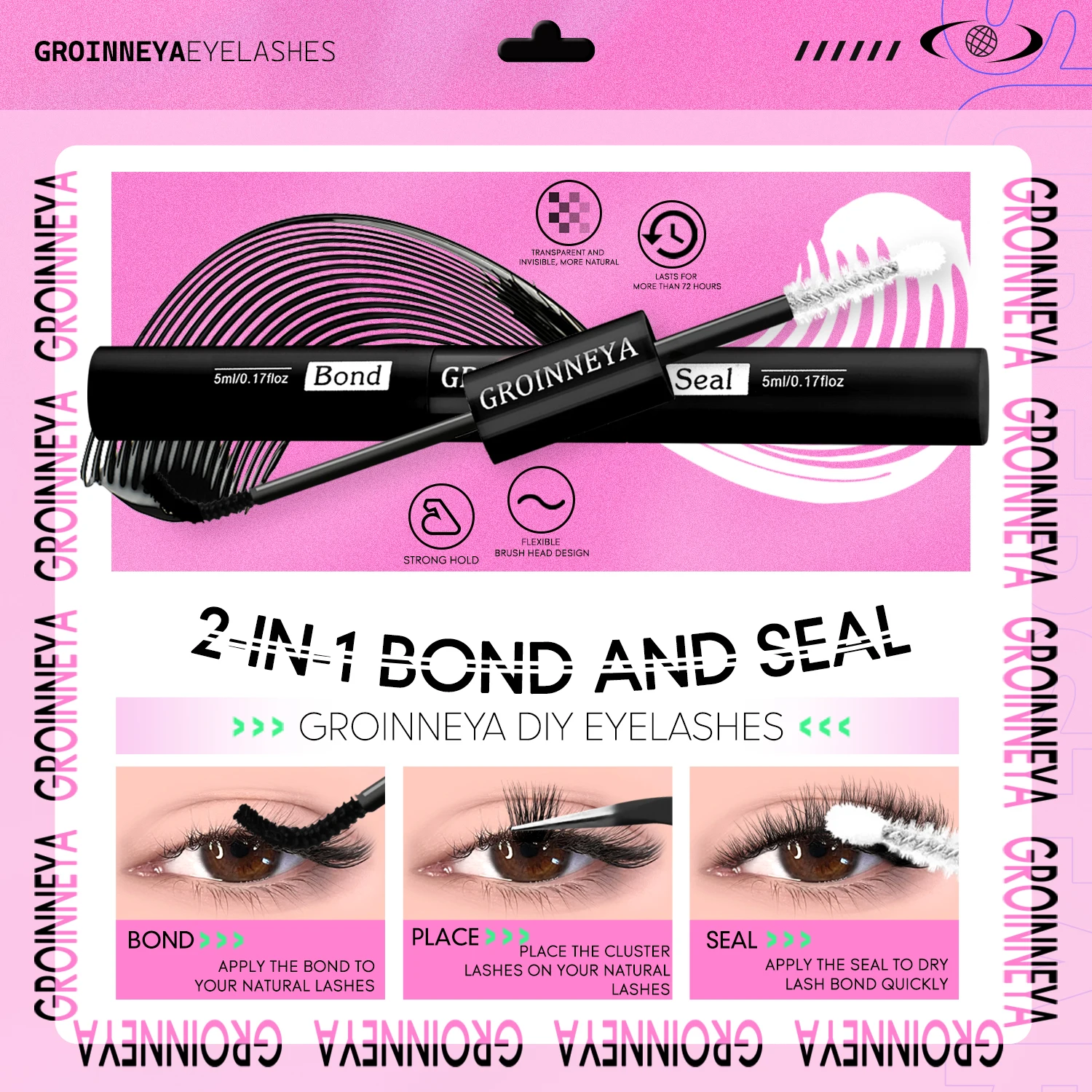 Набор кластеров для ресниц GRO – обзор и цена Eyelash Extension Home Service
