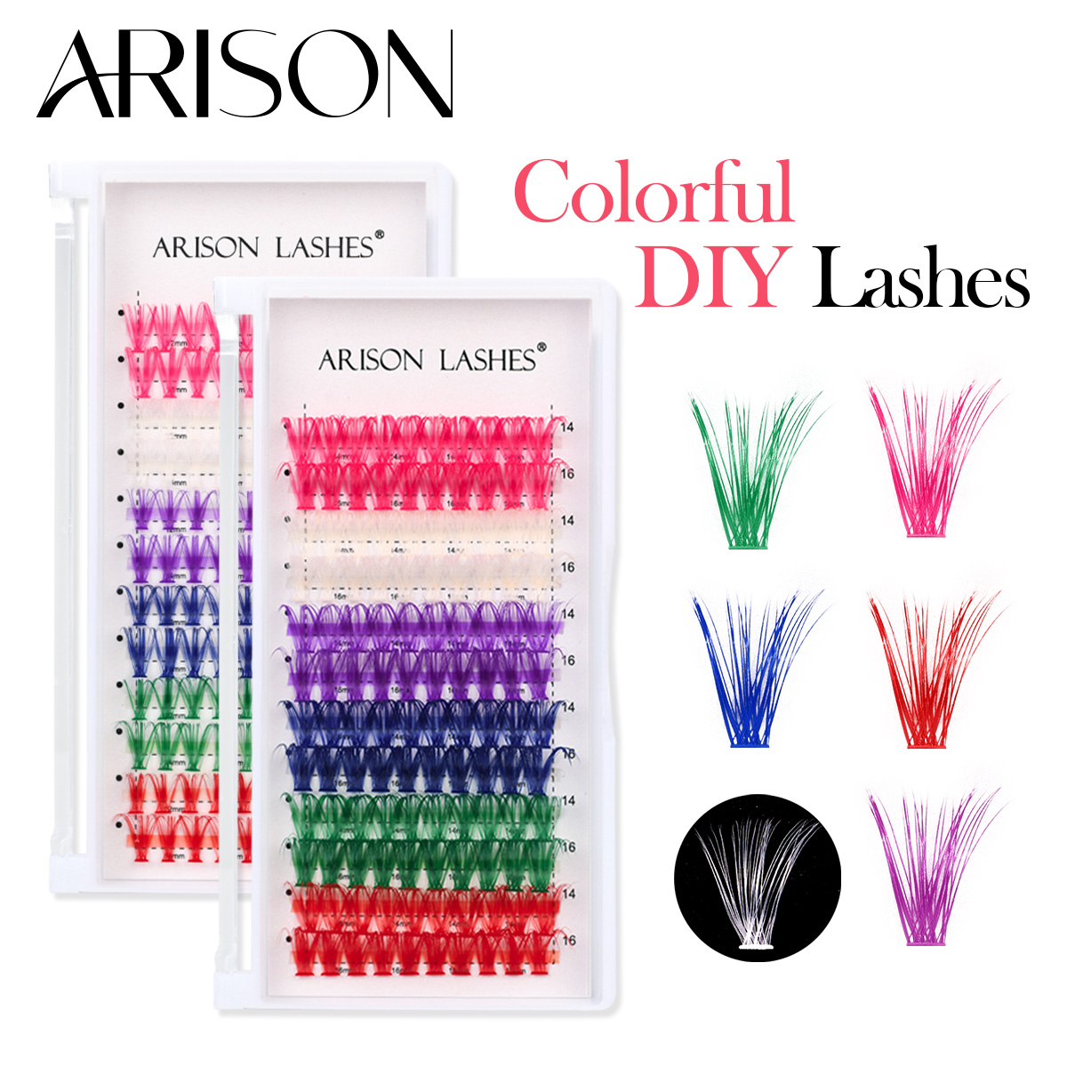 ARISON 12 рядов разноцветных к – обзор и цена Lash Tile Palette