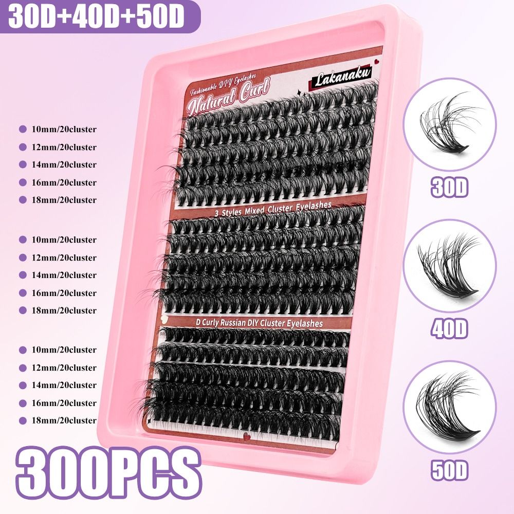 Накладные ресницы длиной 9-16  – обзор и цена Eyelash Extension Cluster