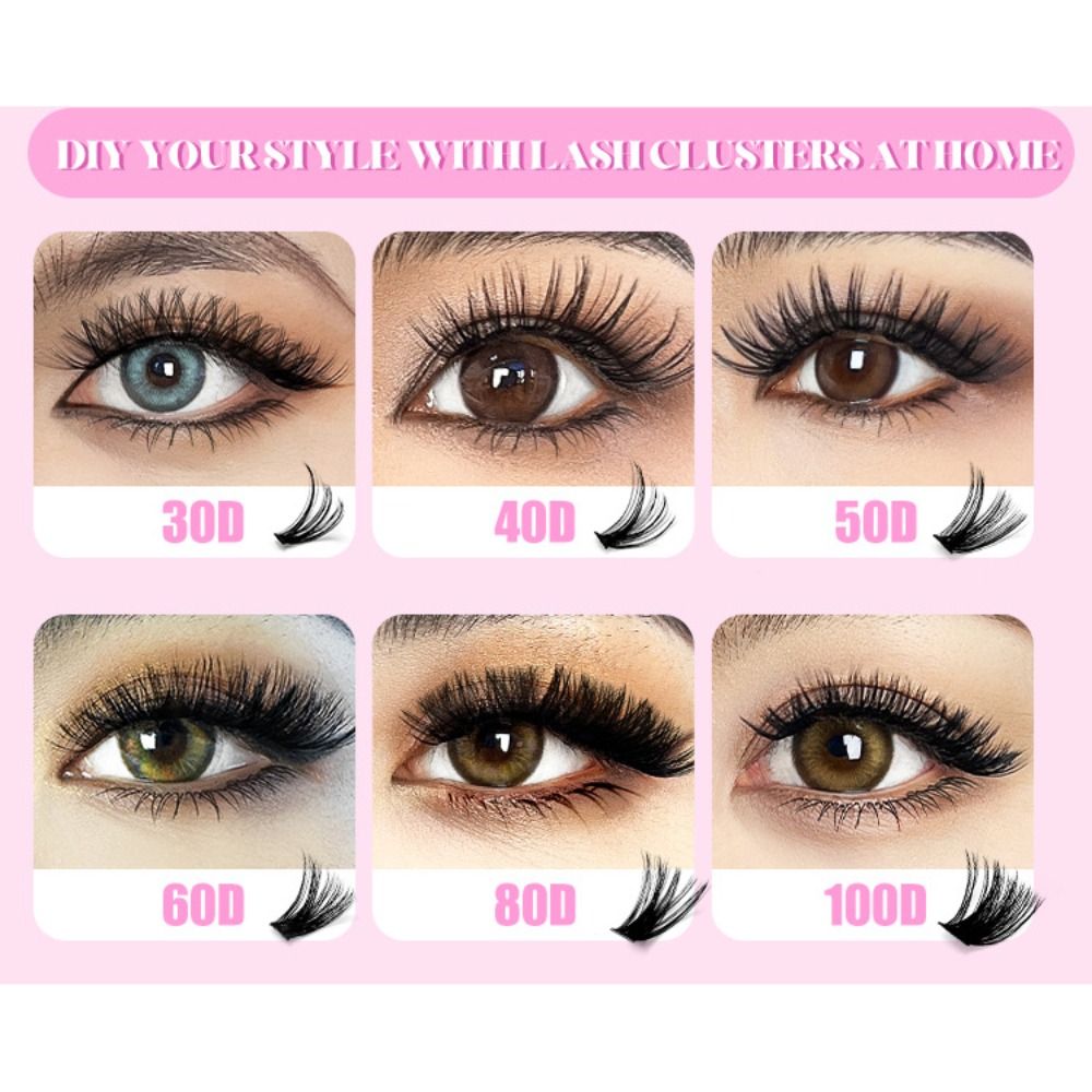 Накладные ресницы длиной 9-16  – обзор и цена Eyelash Extension Cluster