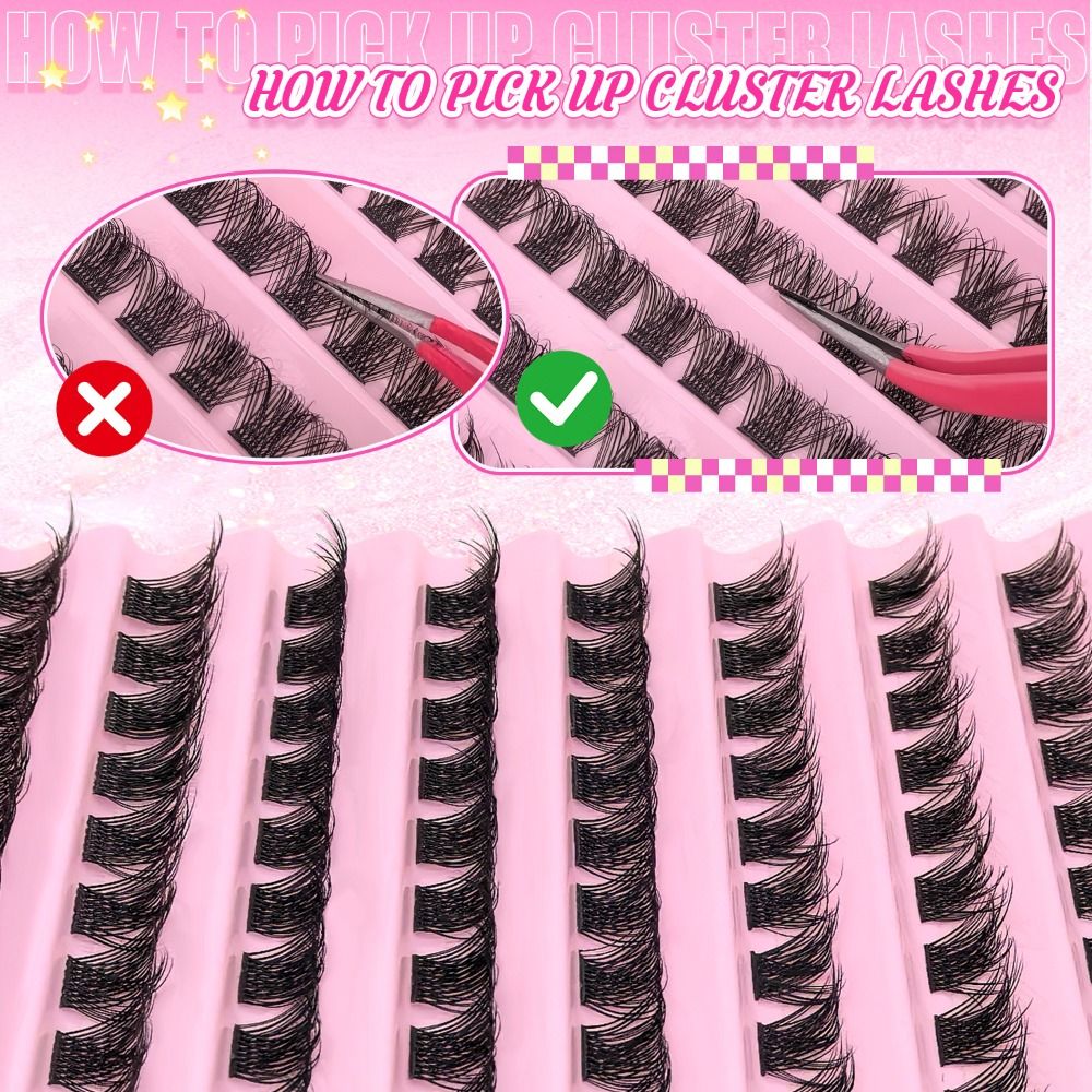 Натуральные накладные ресницы  – обзор и цена Eyelash Extension Cluster