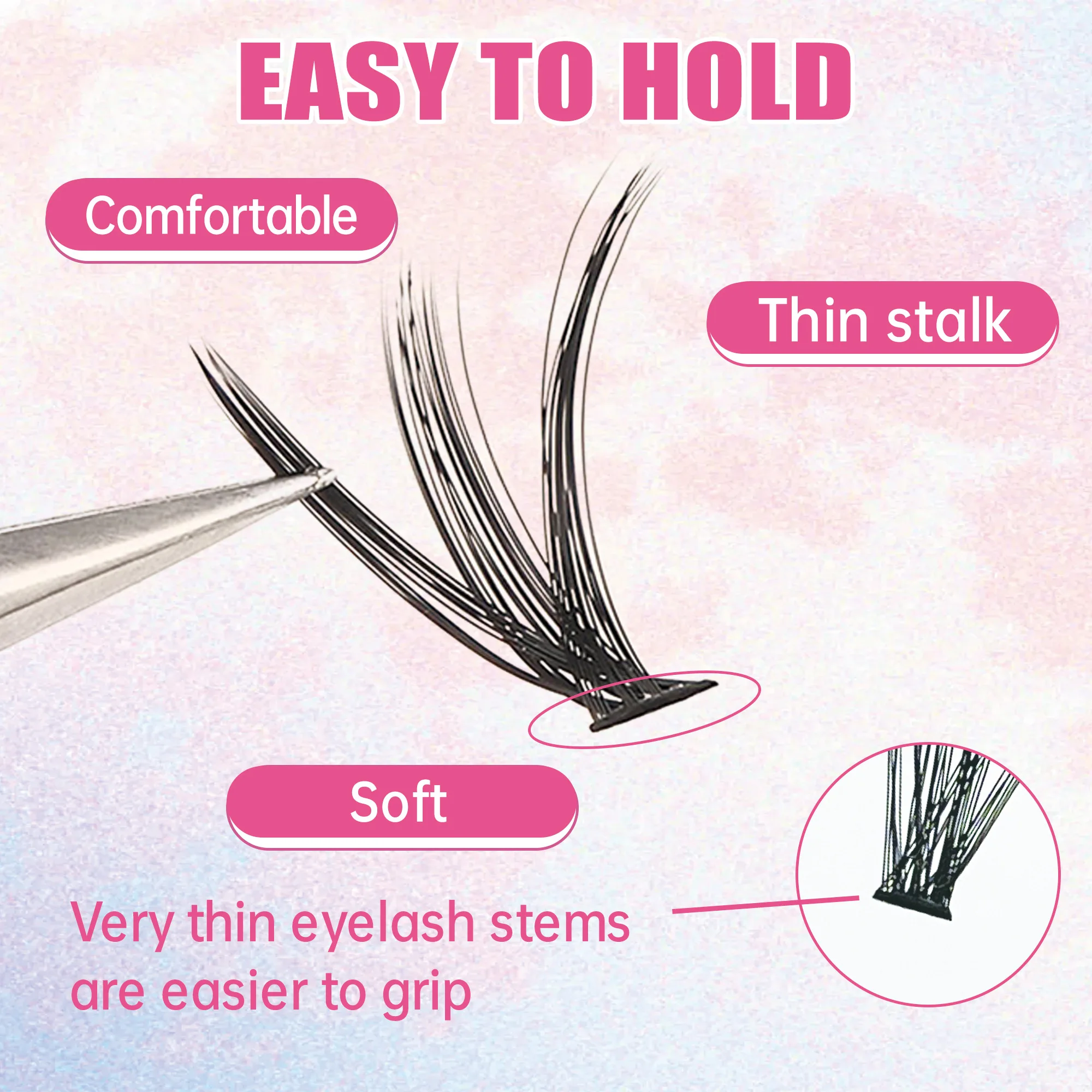 Накладные ресницы, 200 шт., кл – обзор и цена Eyelash Extension London