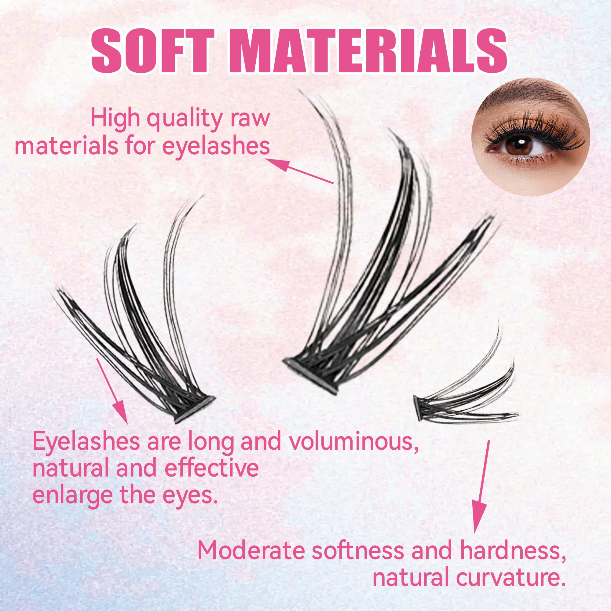 Накладные ресницы, 200 шт., кл – обзор и цена Eyelash Extension London