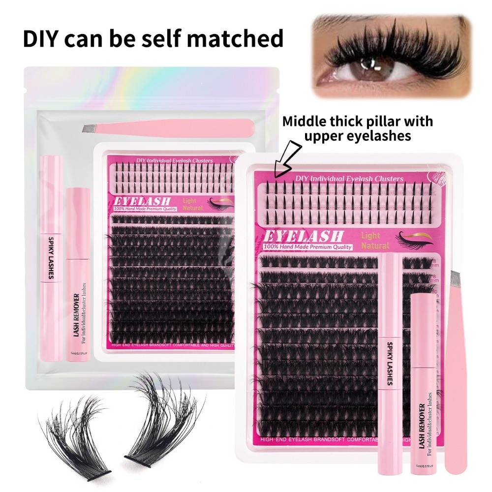 Накладные ресницы 8-18 мм: нат – обзор и цена Eyelash Extension Cluster